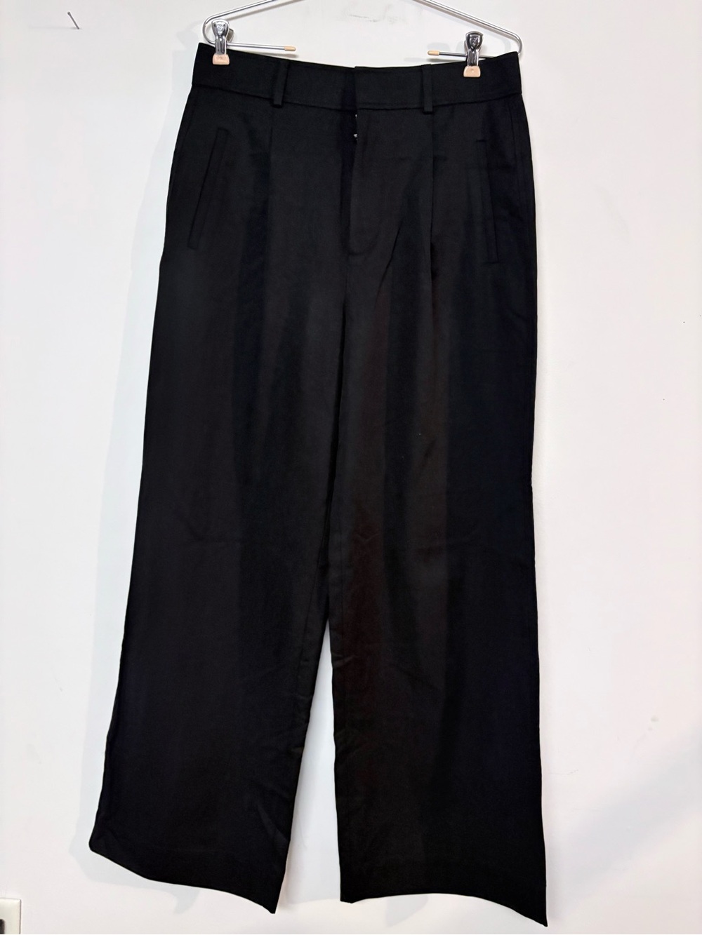 Everlane Black Wide-Leg Dress Pants